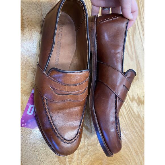 Allen Edmonds Randolph Men\'s 9.5 Brown Leather Slip-On Low Top Penny Loafers main image 8